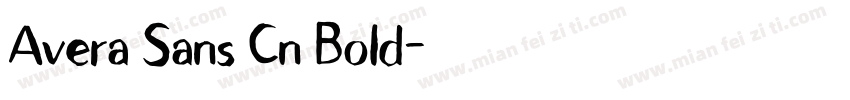 Avera Sans Cn Bold字体转换